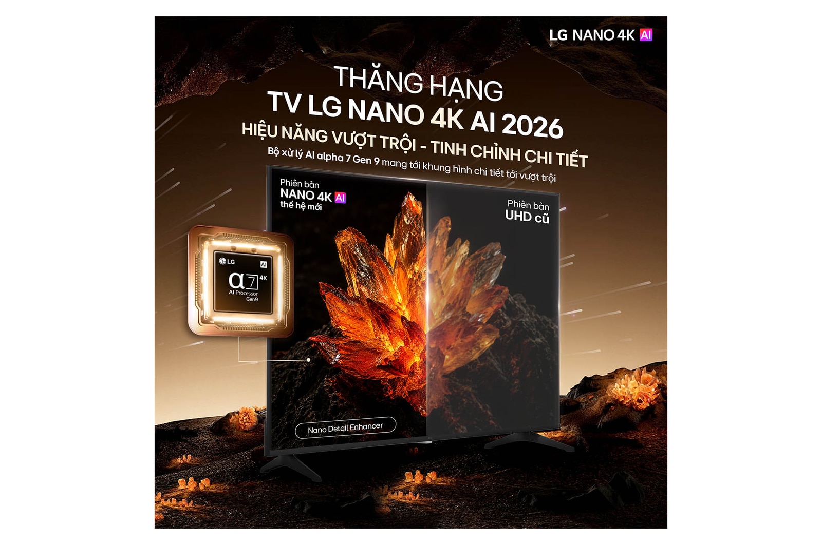 TV LG NANO 4K AI NU85 2026 43 inch